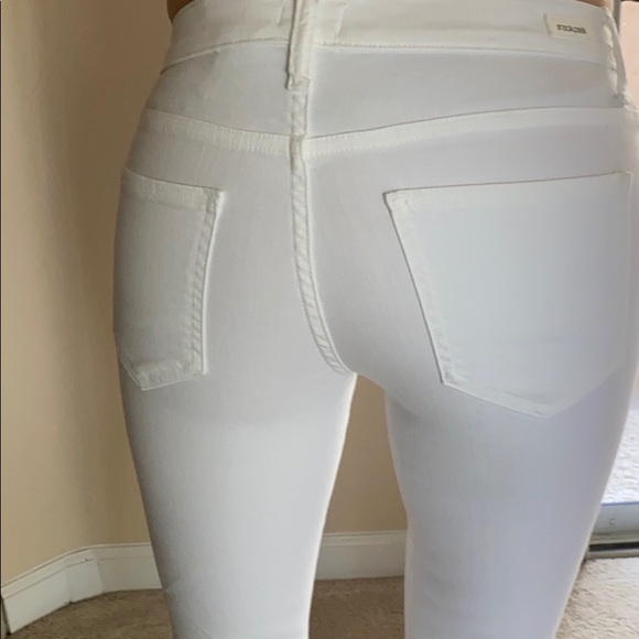 Sneak Peek White Skinny Jeans - Picture 6 of 9